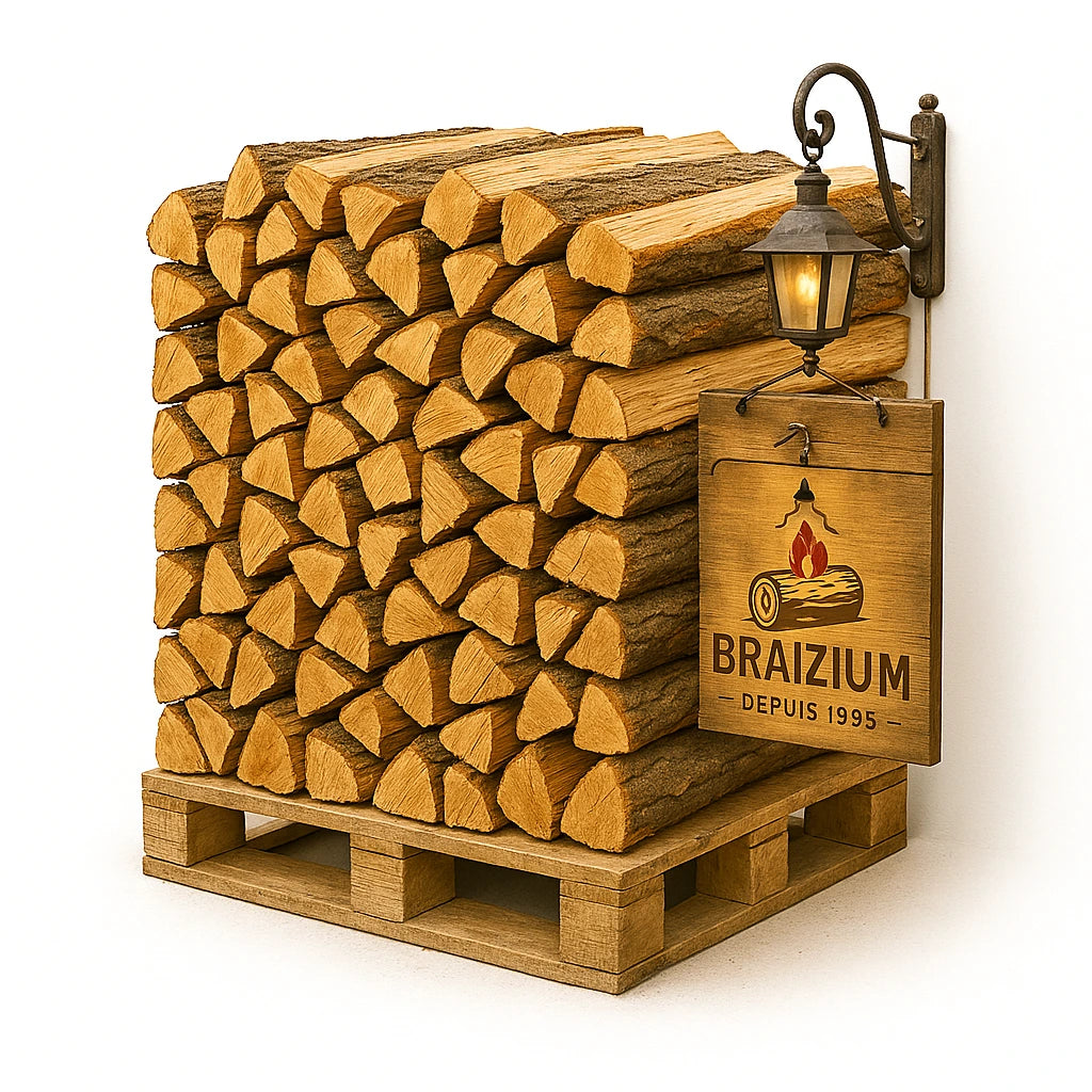 Bois de chauffage sec en palette